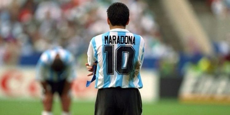 Maradona con la 10