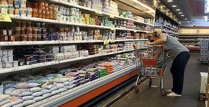 Consumo gondolas supermercados inflacion lacteos 07 04 2021