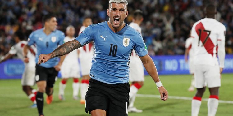 Giorgian de arrascaeta convirtió el gol clave para uruguay