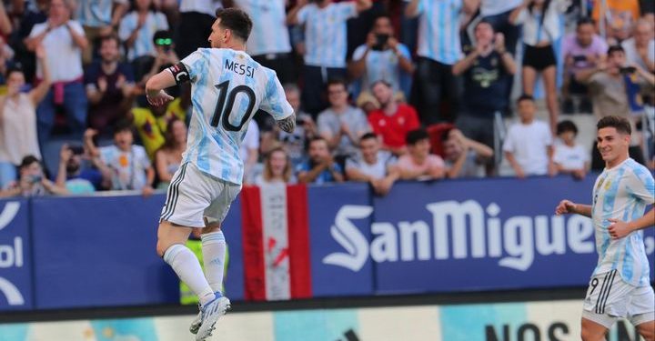 Messi y un nuevo show para golear a estonia