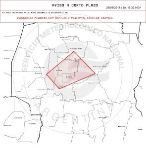 Alerta meteorologica corto plazo 26 09 18