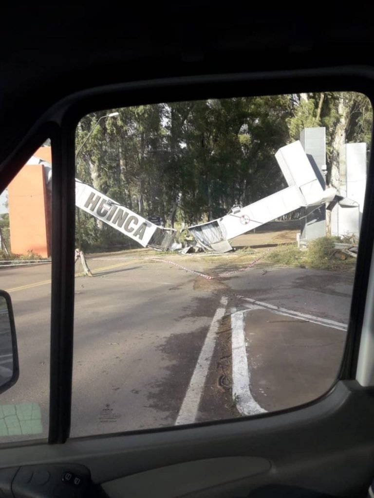 Huinca renanco imagenes destrozos