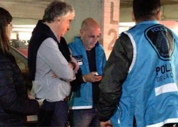 Ricardo russo al momento de la detención