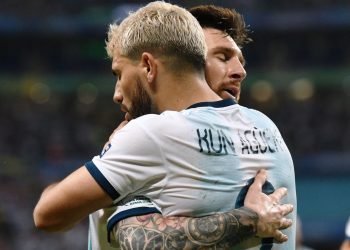 Aguero y messi, aliviados
