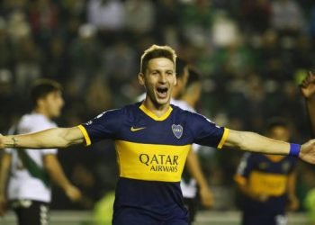 Soldano y su primer gol