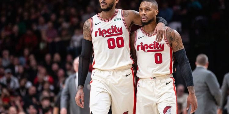 Carmelo y lillard de portland