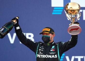 Bottas en el podio