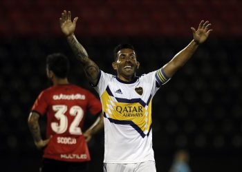 Tevez, se destacó en boca