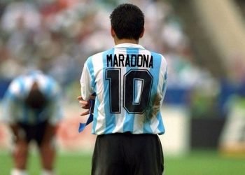 Maradona con la 10