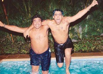 Maradona y el potro