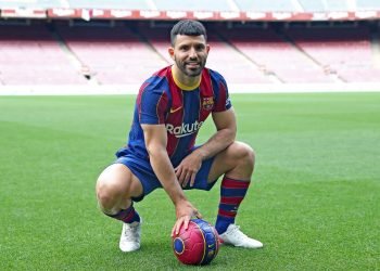 Kun con la casaca azulgrana