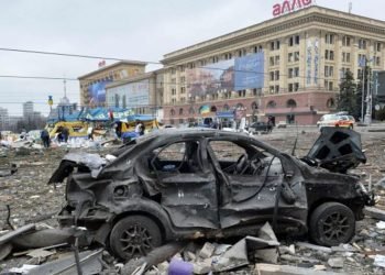 Bombardeo ruso en jarkov