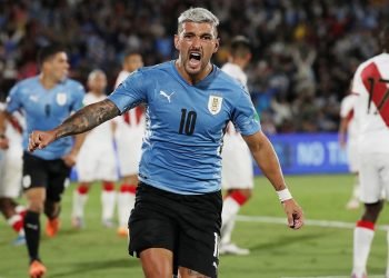 Giorgian de arrascaeta convirtió el gol clave para uruguay