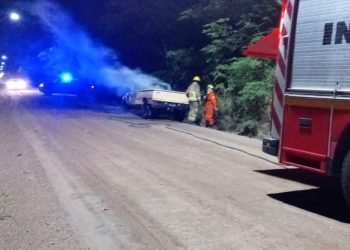 Se incendió un camión en colonia tirolesa