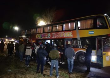 Secuestro de bebidas alcohólicas en colectivo de hinchas de Colón de Santa Fé