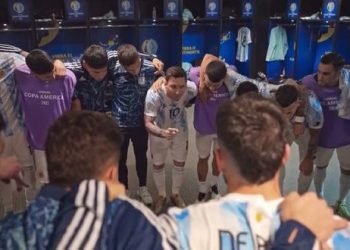 La emotiva arenga de Messi