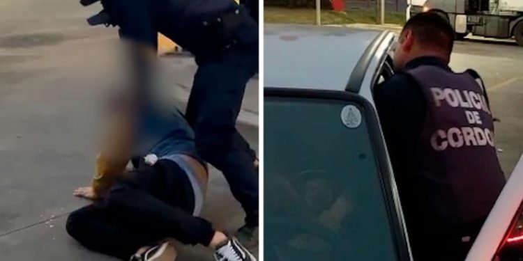 Golpiza policia cordoba