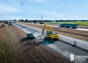 Autopista Córdoba-Pilar: comenzó la rehabilitación de la calzada sur