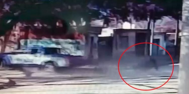 Imagen capturada de cámara que grabó el momento del accidente