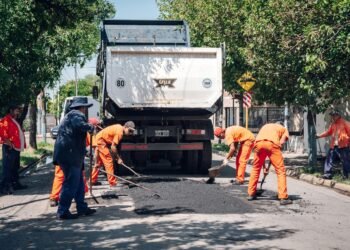 Finalizaron las obras de bacheo con hormigón en Lagunilla