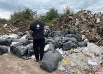 La Municipalidad clausuró una droguería por el arrojo ilegal de 58 bolsas de residuos